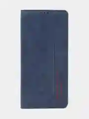 Синий чехол-книжка для Tecno Pova 4 Pro из нубука Super Creative