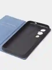 Синий чехол-книжка для Tecno Pova 4 Pro из нубука Super Creative