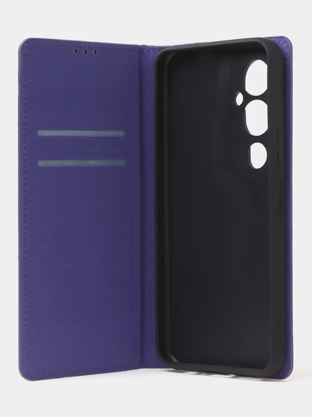Фиолетовый чехол-книжка для Tecno Pova 4 Pro из нубука Super Creative