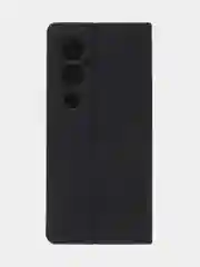 Черный чехол-книжка для Tecno Pova 4 Pro из нубука Super Creative