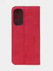 Красный чехол-книжка для Tecno Pova 4 из нубука Super Creative