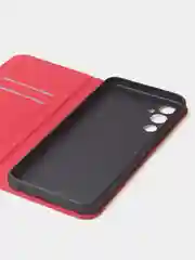 Красный чехол-книжка для Tecno Pova 4 из нубука Super Creative