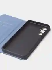 Синий чехол-книжка для Tecno Pova 4 из нубука Super Creative