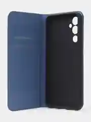 Синий чехол-книжка для Tecno Pova 4 из нубука Super Creative