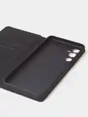 Черный чехол-книжка для Tecno Pova 4 из нубука Super Creative