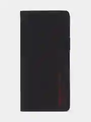 Черный чехол-книжка для Tecno Pova 4 из нубука Super Creative