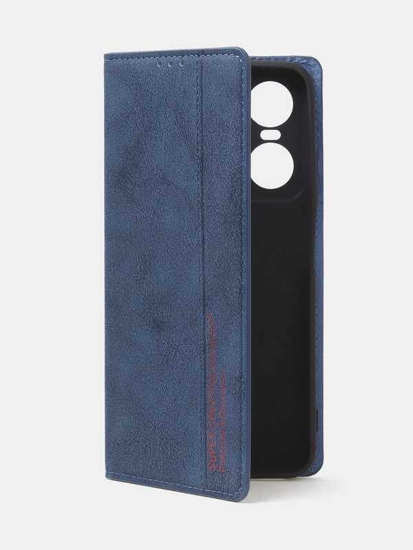 Чехол-книжка для Tecno Pop 6 Pro из нубука Super Creative