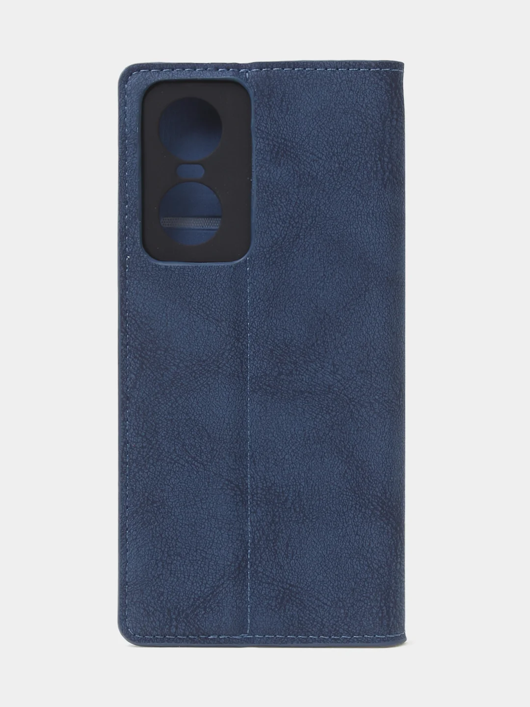 Синий чехол-книжка для Tecno Pop 6 Pro из нубука Super Creative