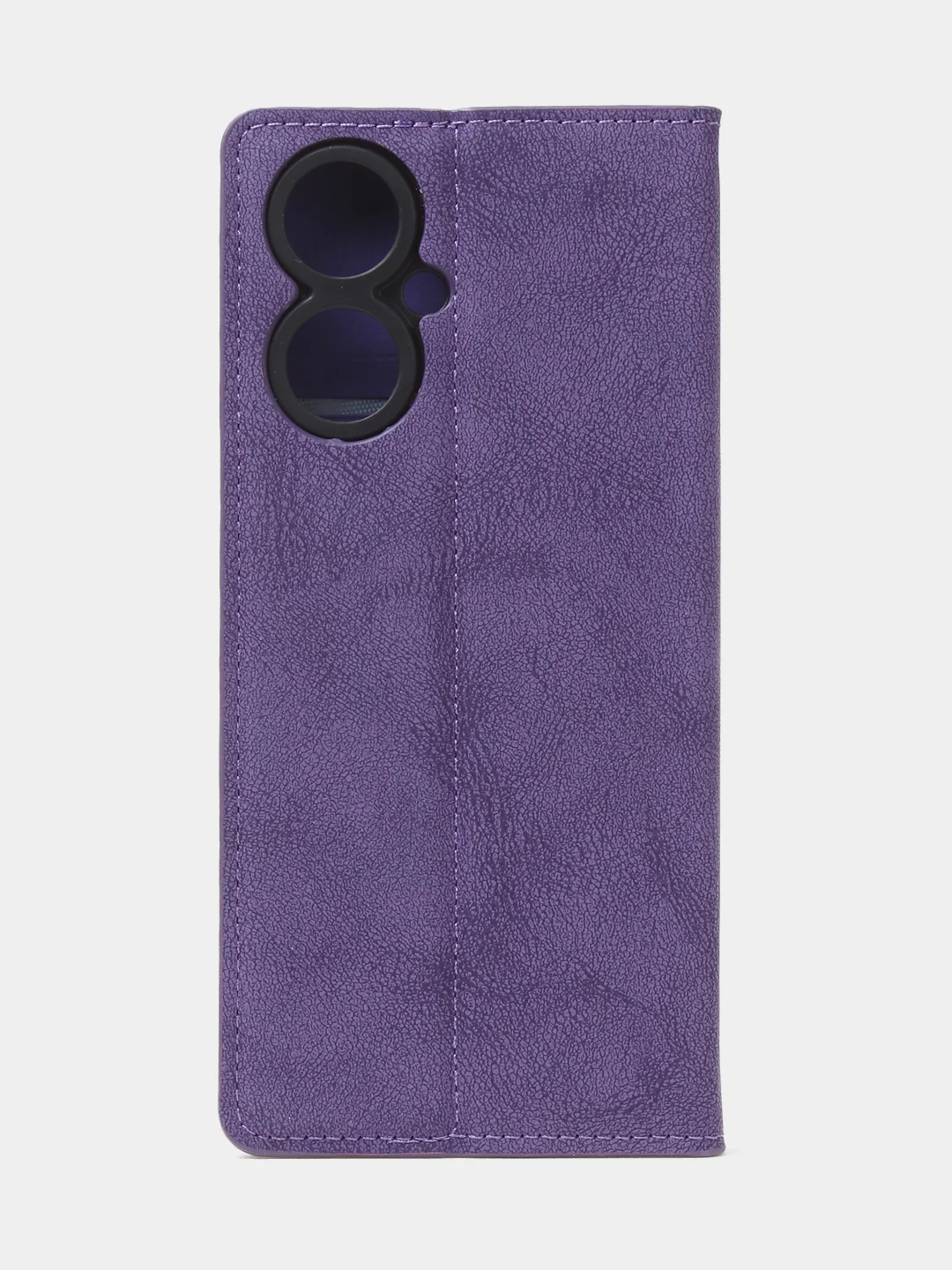 Фиолетовый чехол-книжка для Tecno Camon 19 / Tecno Camon 19 Pro из нубука Super Creative