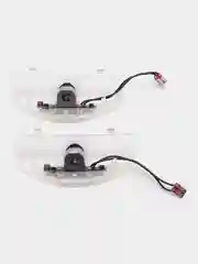 Штатная подсветка дверей с логотипом Mitsubishi Pajero (08-16) №PMC-PJL
