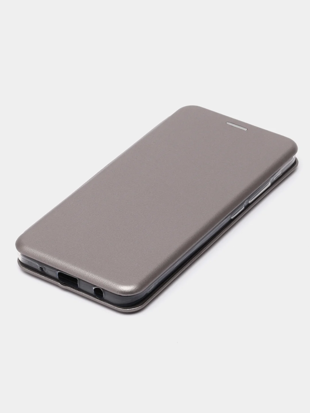 Серебряный чехол-книжка для Xiaomi Redmi A1+, A1 Plus, на магните