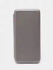 Серебряный чехол-книжка для Xiaomi Redmi A1+, A1 Plus, на магните