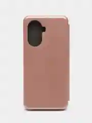 Розовый чехол-книжка для Huawei Nova Y70, Nova Y90 на магните