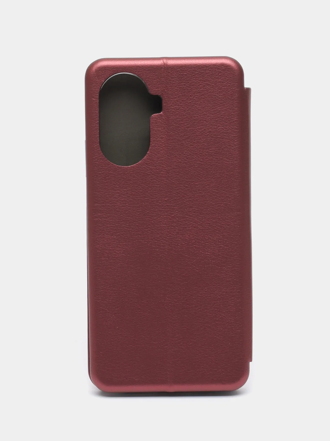 Бордовый чехол-книжка для Huawei Nova Y70, Nova Y90 на магните