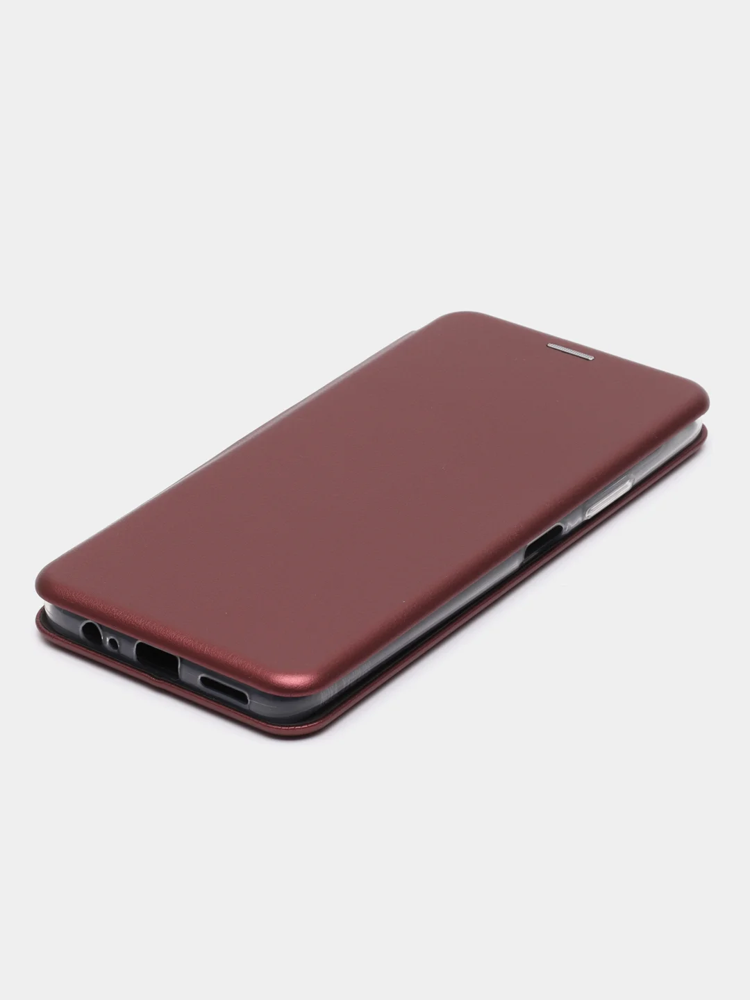 Бордовый чехол-книжка для Huawei Nova Y70, Nova Y90 на магните