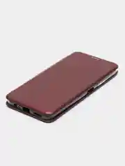 Бордовый чехол-книжка для Huawei Nova Y70, Nova Y90 на магните