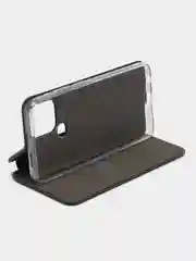 Темно-синий чехол-книжка для Xiaomi Redmi A1+, A1 Plus, на магните