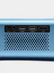 Синий проектор с беспроводным подключением AAO YG-T4 1080P, WIFI Bluetooth multiscreen