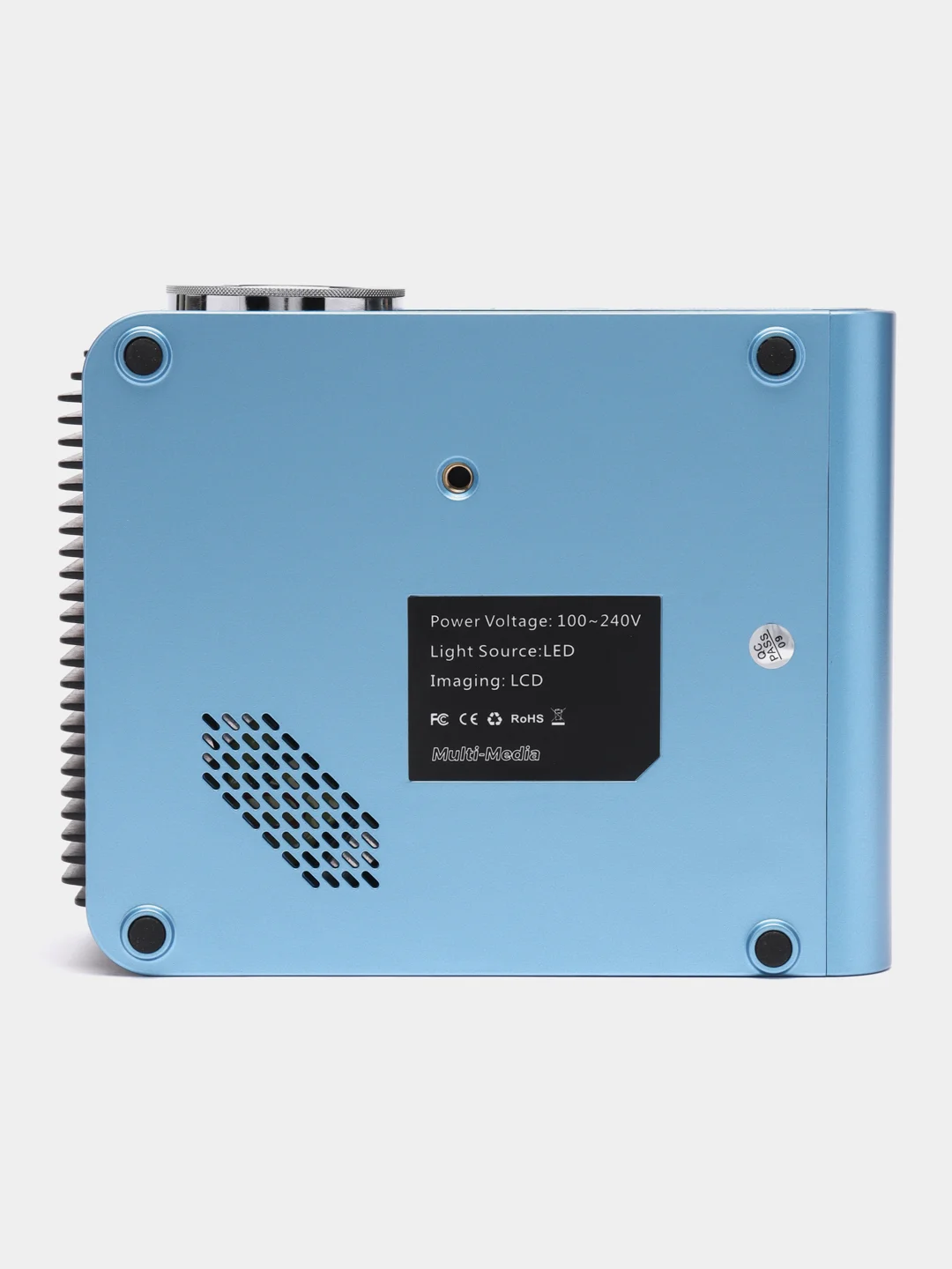 Синий проектор с беспроводным подключением AAO YG-T4 1080P, WIFI Bluetooth multiscreen