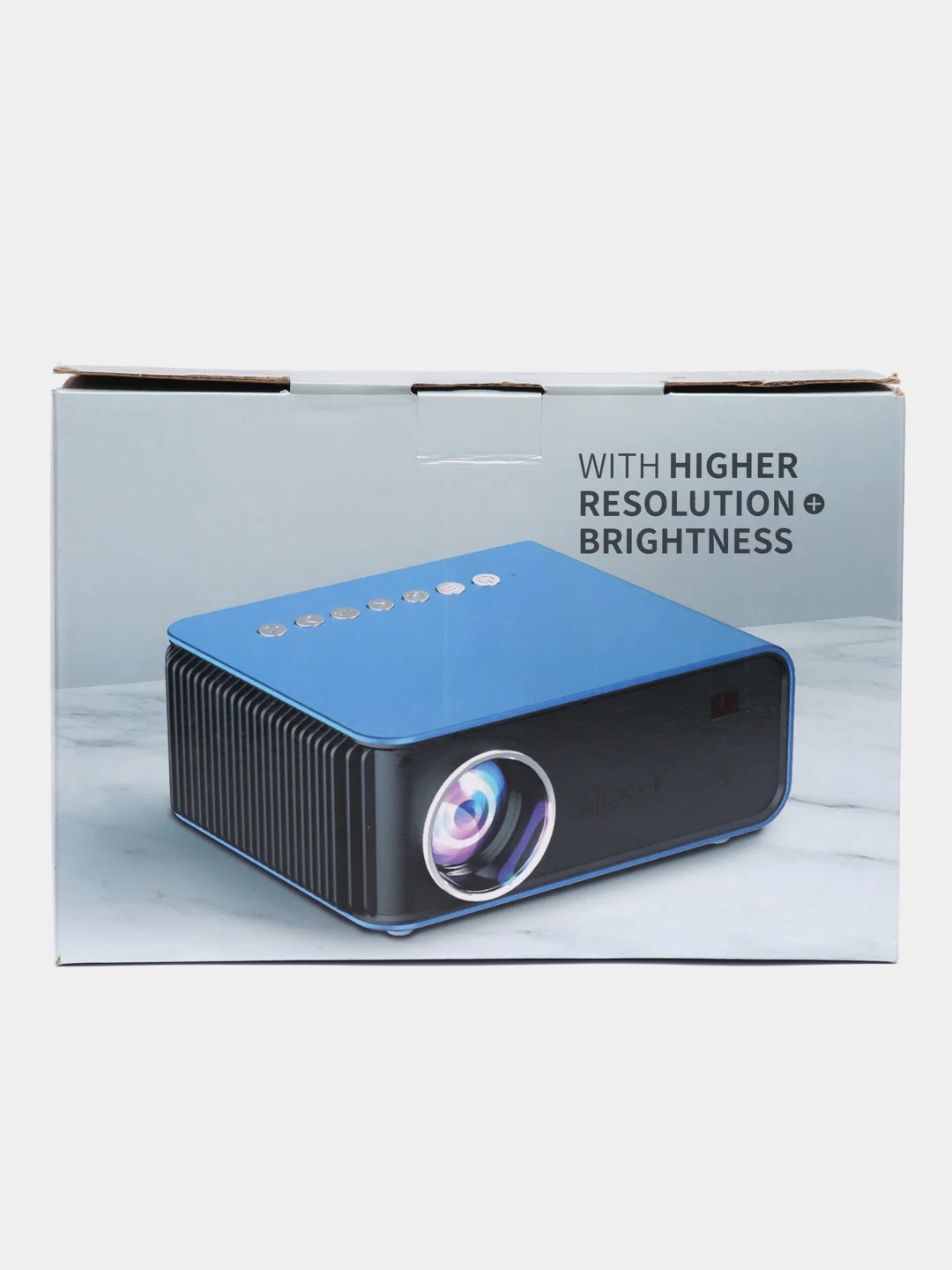 Синий проектор с беспроводным подключением AAO YG-T4 1080P, WIFI Bluetooth multiscreen