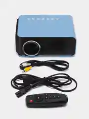 Синий проектор с беспроводным подключением AAO YG-T4 1080P, WIFI Bluetooth multiscreen