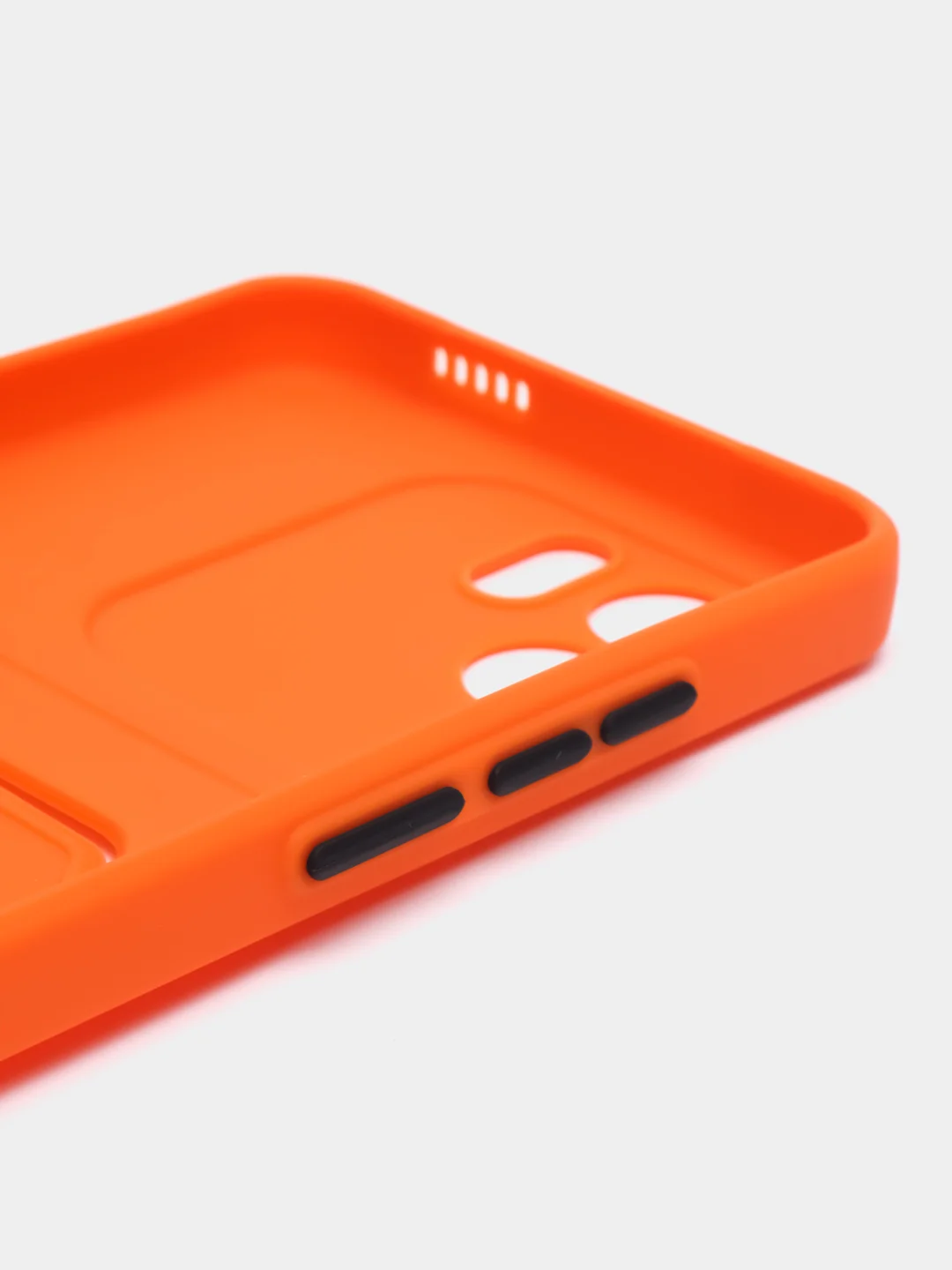 Оранжевый чехол для Xiaomi Redmi A1 / Redmi A2, Сяоми Редми А1 / А2, с карманом для карт
