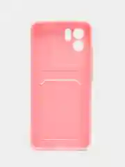 Розовый чехол для Xiaomi Redmi A1 / Redmi A2, Сяоми Редми А1 / А2, с карманом для карт