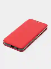 Красный чехол-книжка для Xiaomi Redmi A1+, A1 Plus, на магните