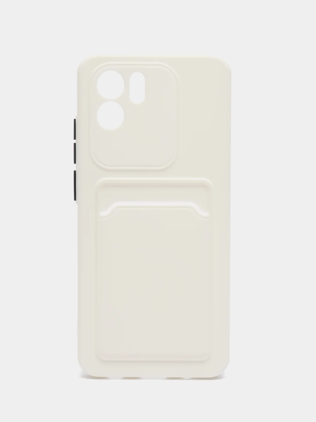 Белый чехол для Xiaomi Redmi A1 / Redmi A2, Сяоми Редми А1 / А2, с карманом для карт