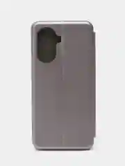 Серебряный чехол-книжка для Huawei Nova Y70, Nova Y90 на магните