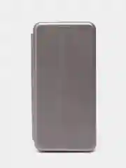Серебряный чехол-книжка для Huawei Nova Y70, Nova Y90 на магните
