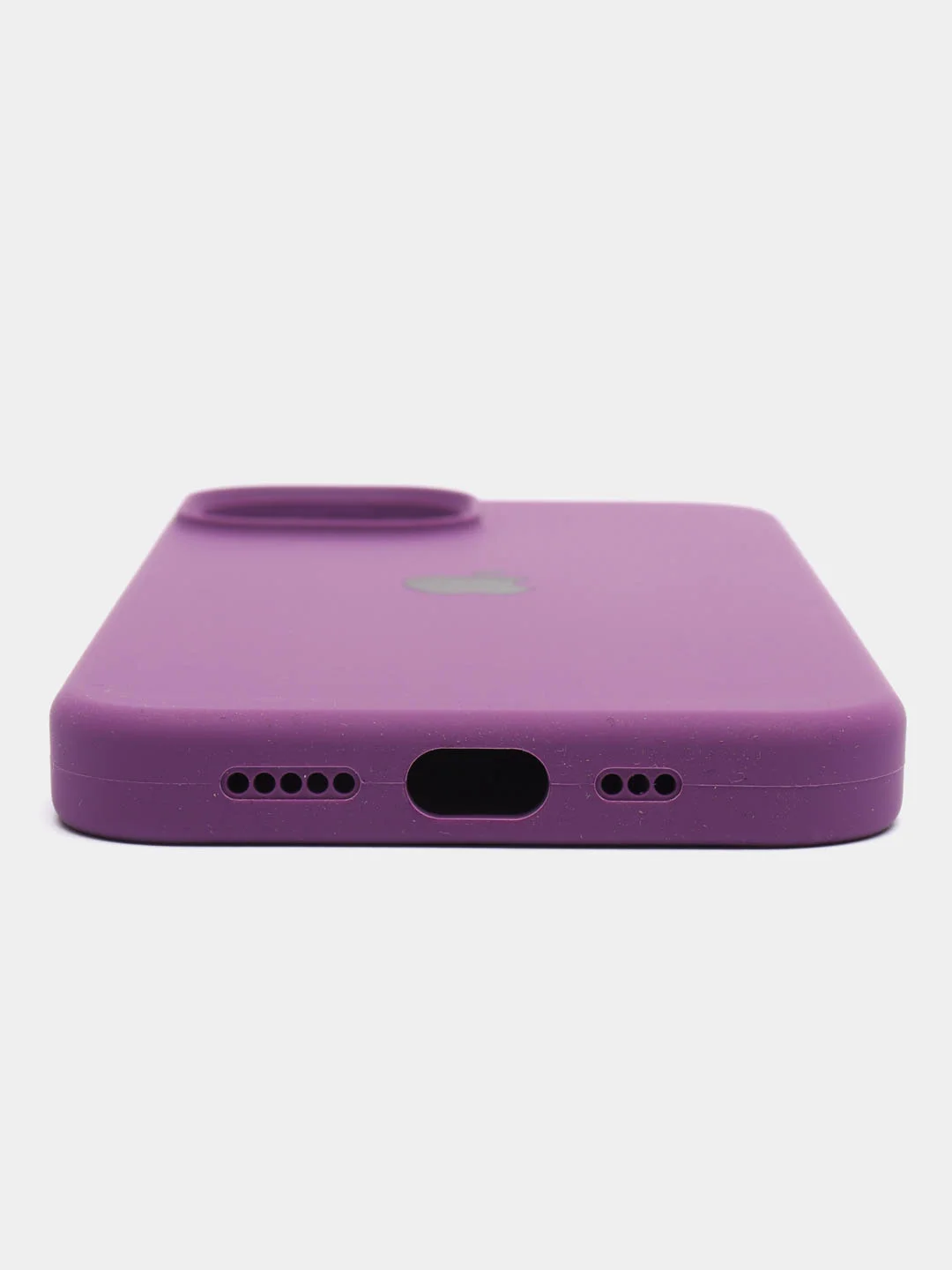 Пурпурный чехол Silicone Case для iPhone 14, 14 Pro, 14 Plus, 14 Pro Max, с закрытым низом