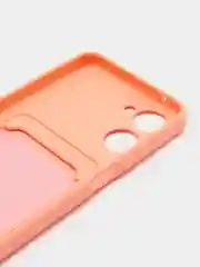 Конфетный чехол для Realme 10, Реалми 10 силиконовый, с карманом для карты