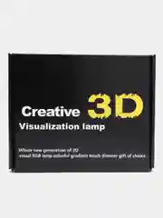 Бирюзовый светодиодный LED светильник-ночник 3D/RGB ночник