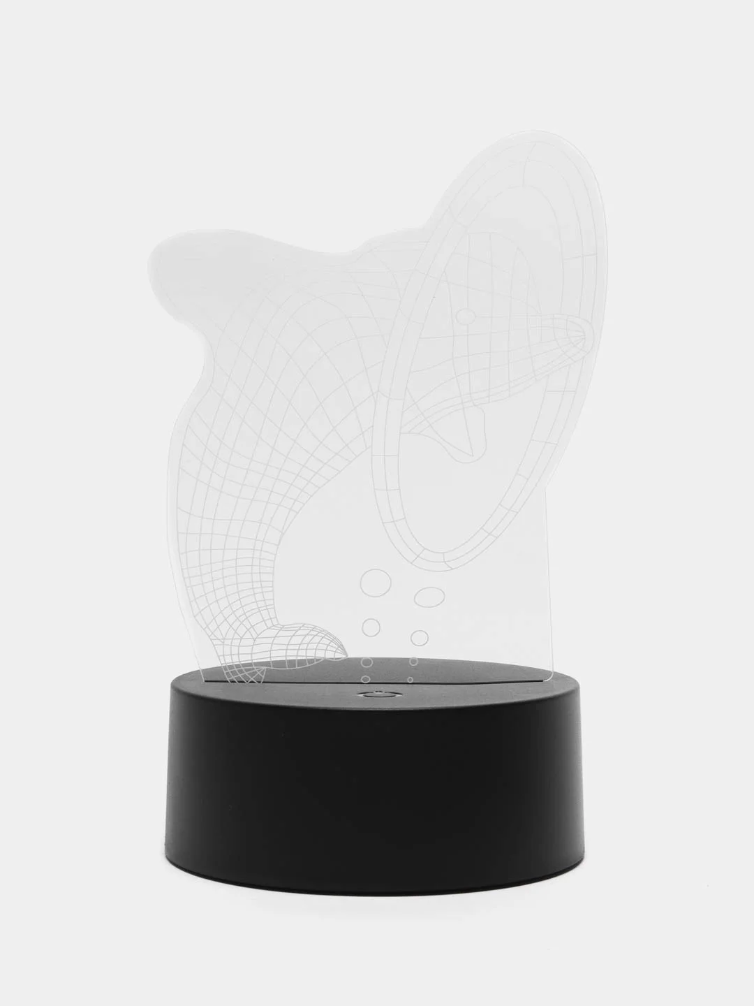 Бирюзовый светодиодный LED светильник-ночник 3D/RGB ночник