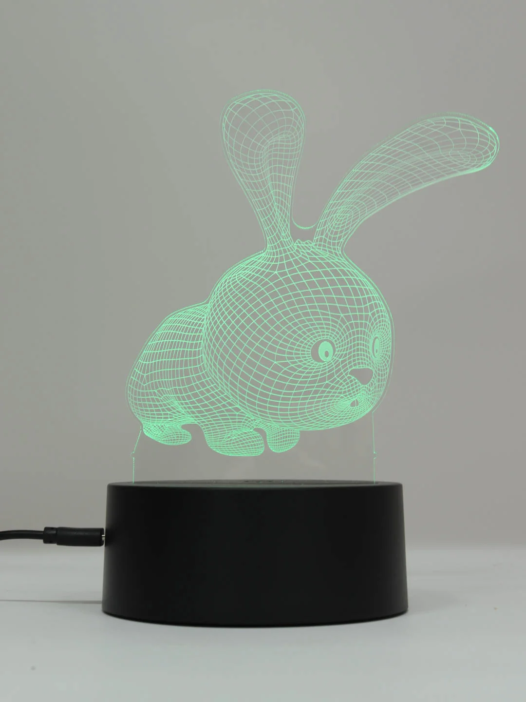 Бордовый светодиодный LED светильник-ночник 3D/RGB ночник