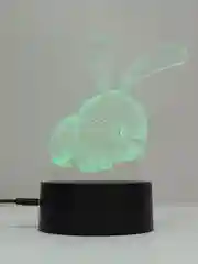Бордовый светодиодный LED светильник-ночник 3D/RGB ночник