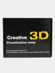 Бордовый светодиодный LED светильник-ночник 3D/RGB ночник