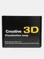 Алый светодиодный LED светильник-ночник 3D/RGB ночник