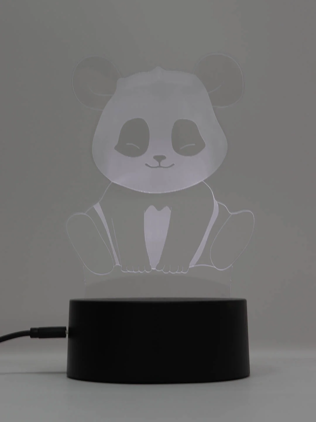 Алый светодиодный LED светильник-ночник 3D/RGB ночник