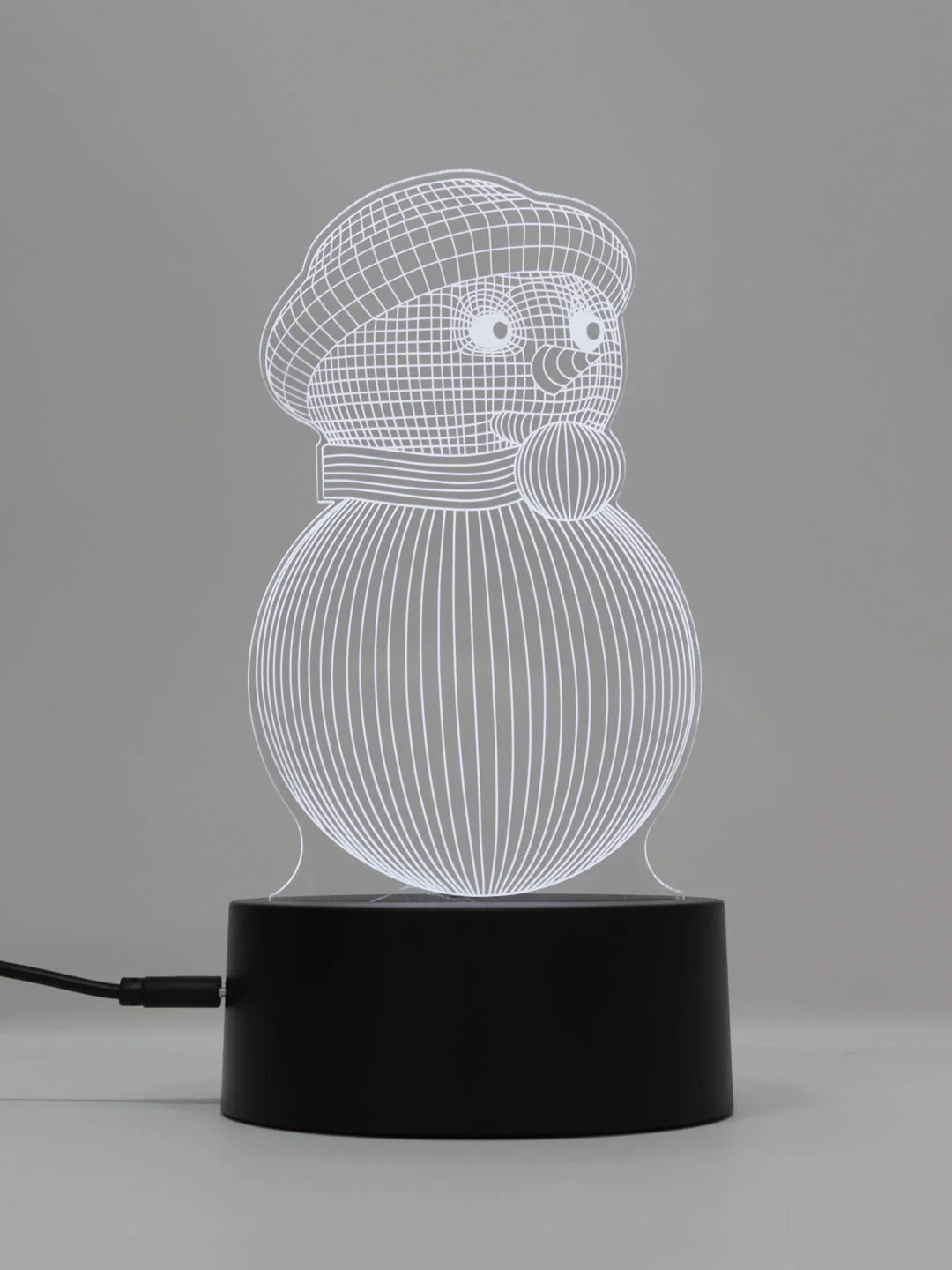 Бордовый светодиодный LED светильник-ночник 3D/RGB ночник