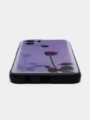 Серебряный чехол для Xiaomi Redmi A1+/A2+/Poco C51 (Сяоми Редми А1 Плюс), с принтом