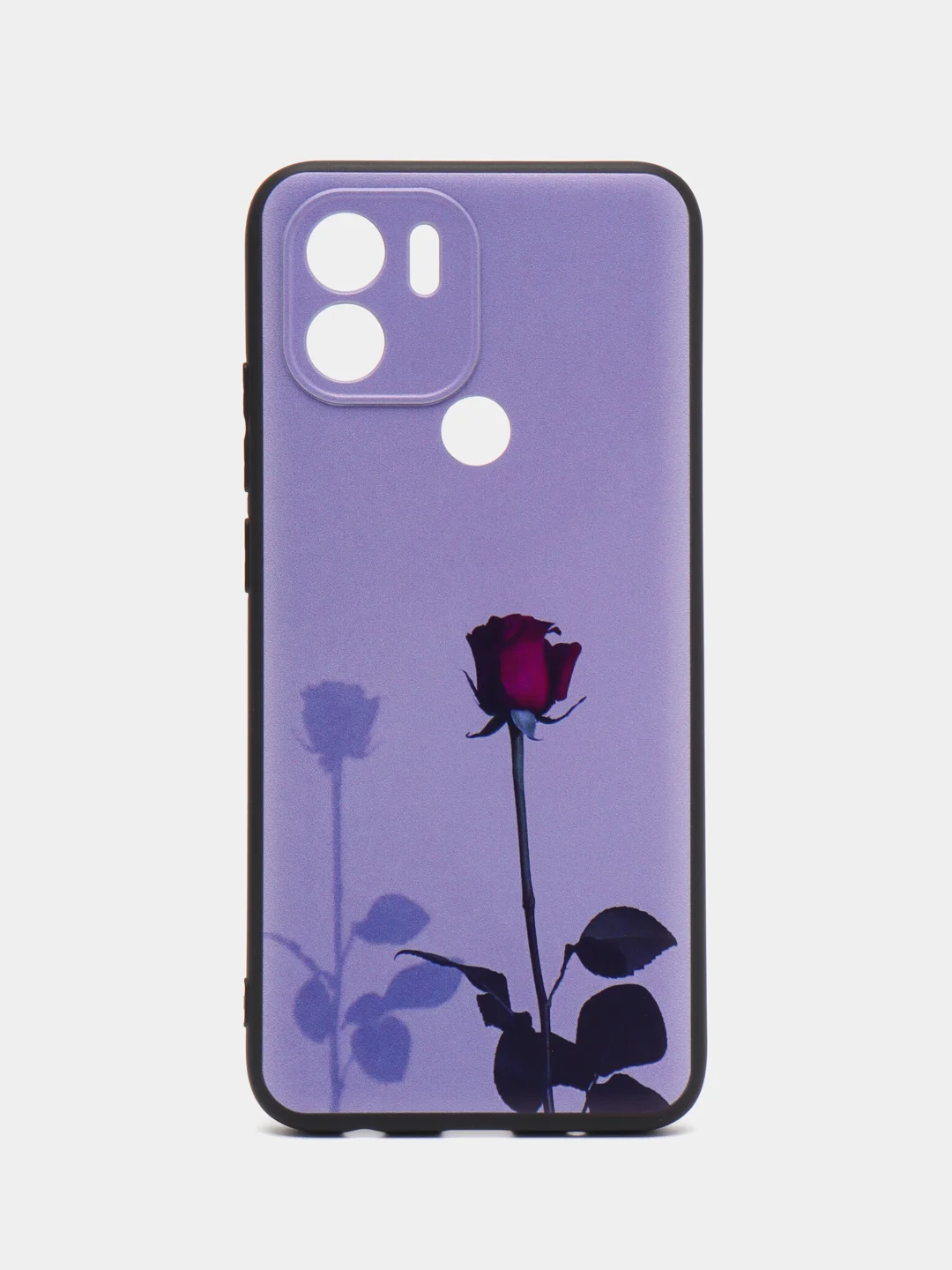 Серебряный чехол для Xiaomi Redmi A1+/A2+/Poco C51 (Сяоми Редми А1 Плюс), с принтом