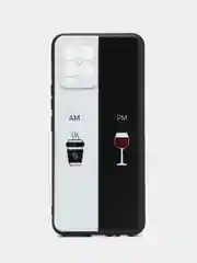 Бирюзовый силиконовый чехол для Realme 8 4G/Realme 8 Pro (Реалми 8/8 Про), с принтом, с рисунком