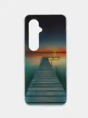 Небесно-голубой чехол для Tecno Pova 4 Pro, Техно Пова 4 Про, силиконовый, с рисунком