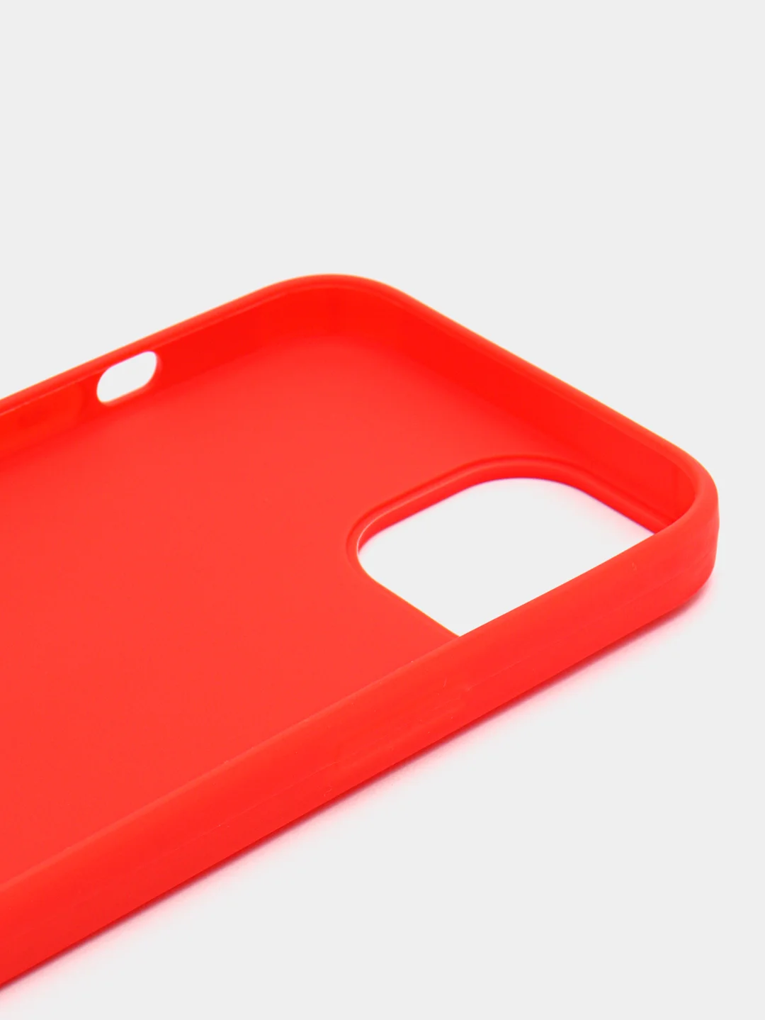 Красный чехол для iPhone 13 / Айфон 13, силиконовый, цветной, матовый