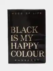 Красный обложка на паспорт "Black"