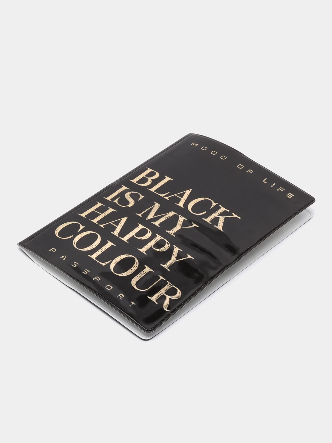 Желтый обложка на паспорт "Black"