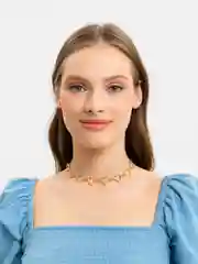 Золотой ожерелье на шею "Звезды"