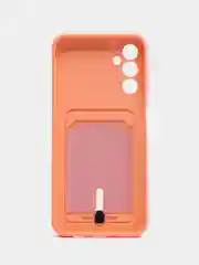 Конфетный чехол для Samsung Galaxy A14 5G / Самсунг А14 5Г, силиконовый, с карманом для карты